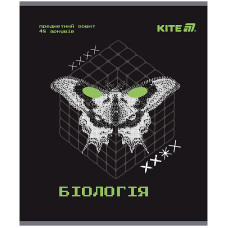 Зошит уч. "Kite" 48арк.# /K25-240-7/ ПРЕДМЕТКА гібр лак+УФ, Tehno, біологія (10/200)