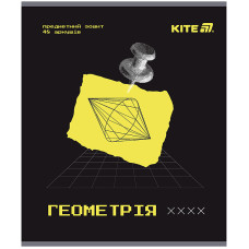 Зошит уч. "Kite" 48арк.# /K25-240-1/ ПРЕДМЕТКА гібр лак+УФ, Tehno, геометрія (10/200)