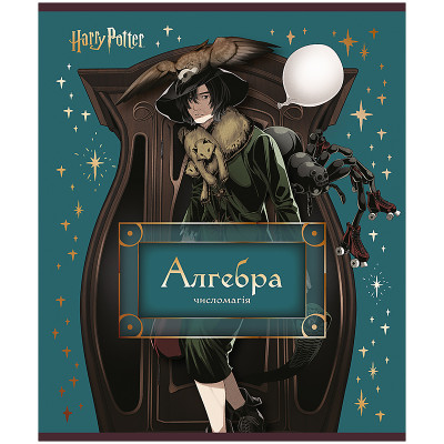 Зошит уч. "Kite" 48арк.# /HP25-240-3/ ПРЕДМЕТКА фольга+УФ, Harry Potter, алгебра (10/200)