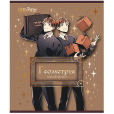 Зошит уч. "Kite" 48арк.# /HP25-240-1/ ПРЕДМЕТКА фольга+УФ, Harry Potter, геометрія (10/200)