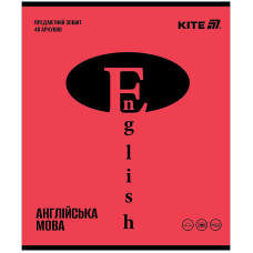 Зошит уч. "Kite" 48арк.== /K25-240-18/ ПРЕДМЕТКА софт тач+УФ, Brigh, англійська мова (10/200)
