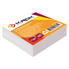 Блок білий Не клеєн. Krok 85*85мм 300арк. 55г/м2 KR-1111  (1/48)