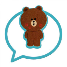 Закладка металева "YES" /707832/ Line Friends (1/20/500)