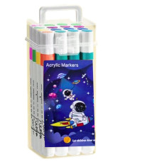 Набір маркерів 12кол. "JO" /AMH-222-12/ "Space" акрил plastic box (1/240)