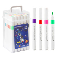 Набір маркерів 36кол. "JO" /AMH-222-36/ "Space" акрил plastic box (1/80)
