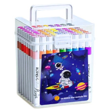 Набір маркерів 48кол. "JO" /AMH-222-48/ "Space" акрил plastic box (1/60)