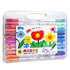 Набір маркерів 48кол. "JO" /BC6100-48/ "Flowers" акрил plastic box (1/4/24)