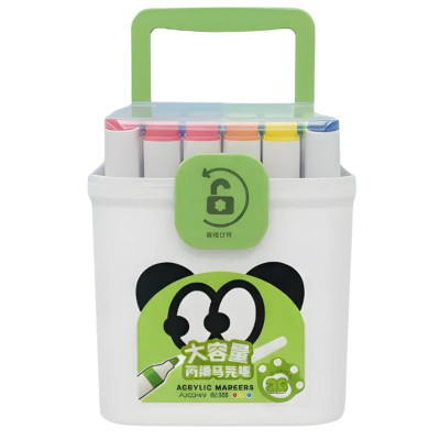 Набір маркерів 36кол. "JO" /BC6101-36/ "Panda" акрил plastic box (1/2/24)