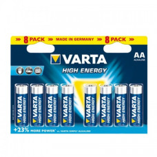 Батарейка "VARTA" /LR-6/8bl/510/ High Energy (Long Life Power лужна, 1,5V, пальчик (8/160)