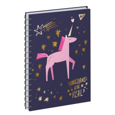 Блокнот А6/64 == "YES" /151623/ 7БЦ "Unicorn Єдиноріг" подв.спіраль, мат. лам.+фол.зол.+глітер (3/60) Блокнот А6/64 == "YES" /151623/ 7БЦ "Unicorn Єдиноріг" подв.спіраль, мат. лам.+фол.зол.+глітер (3/60)