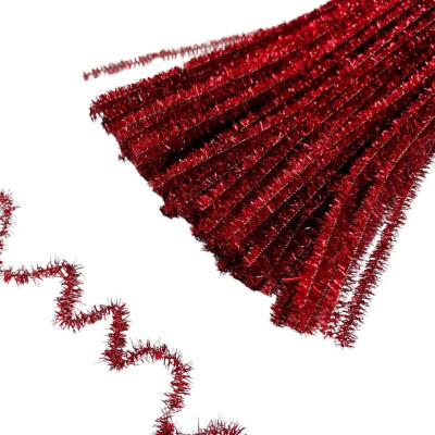 Сінель "Unison" /C30058 red/ 300 х 6мм, червоний, з блискітками (100 шт/уп)