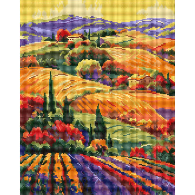 Алмазна мозаїка "Ідейка" /AMO8074/ "Барвистий краєвид" 40*50см
