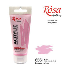 АКРИЛ для декору "ROSA Gallery" /656/ Рожева світла, 60мл (1/4)