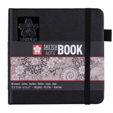 Скетчбук 12*12/80арк. "Sakura Sketch" /94140002/ 140 г/м2, кремово-білий (1/5)
