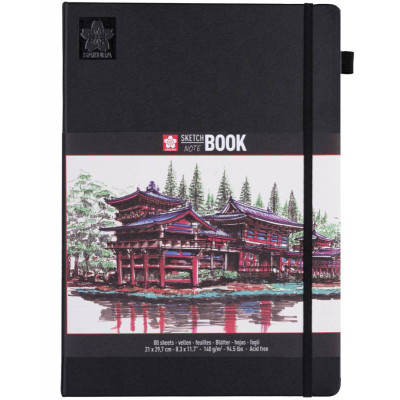 Скетчбук 21*29,7/80арк. "Sakura Sketch" /94140005/ 140 г/м2, кремово-білий (1/5)
