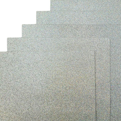 Флексика(фоаміран) "JO" /17HA4-5001/ EVA 1.7±0.1MM А4 "Срібло" HOLOGRAMM HQ 10шт/уп (1/96)