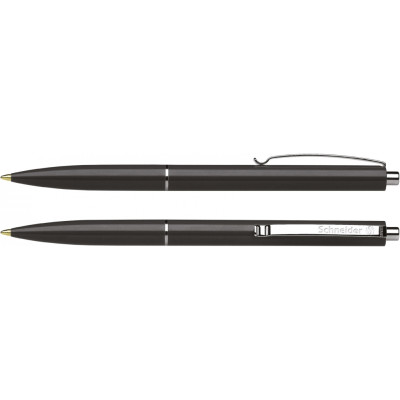 Ручка автомат "SCHNEIDER" /K15/S930821 пише синім, корпус ЧОРНИЙ (10)