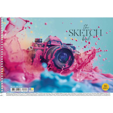 Альбом для малювання "Star" А4/30арк./PB-SC-030-8507/ спіраль, 100г/м2, УФ-лак (9/81)