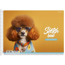 Альбом для малювання "Star" А4/30арк./PB-SC-030-8509/ спіраль, 100г/м2, УФ-лак (9/81)