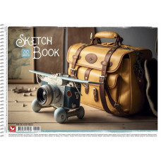 Альбом для малювання "Школярик" А4/30арк./PB-SC-030-8023/ спіраль, 120г/м2, УФ-лак (9/63)