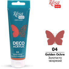 АКРИЛ для декору "ROSA TALENT" /04/ Золотисто-вохряний, матовий 75 мл (1/4)