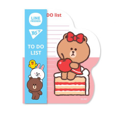 Папір з клейким шаром 16,5*20см "Yes" /170326/ Line Friends girl, планшет з магнітом, 52 арк. (1/5/100)