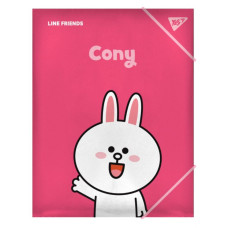 Папка на гумці А4 "Yes" /492097/ "Line Friends.Cony" (1/40/80)
