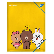 Папка на гумці А4 "Yes" /492098/ "Line Friends" (1/40/80)