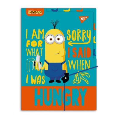 Папка на гумці А4 "Yes" /492101/ "Minions" 3 відділення (1/24/96)