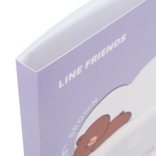 Папка "Yes" 20 файлів A4 /492102/ "Line Friends" з фронтальною кишенею (1/36/72)