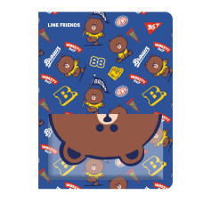 Папка "Yes" 20 файлів A4 /492109/ "Line Friends. Brown" з фронтальною кишенею (1/36/72)