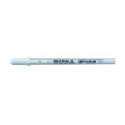 Ручка гелева "Sakura" /XPGB10#50/ Біла 10 BOLD (лінія 0.5mm), Gelly Roll Basic (1/12)