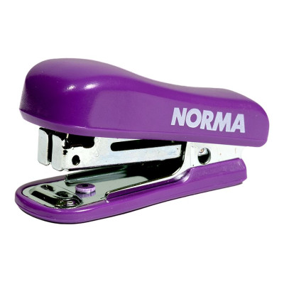 Степлер №10/4, 8арк. "NORMA" /4051N-07/ 27 мм, з дестепл., фіолетовий (1/12/300)