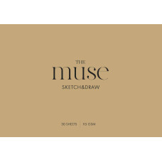Скетчбук А4/30арк. "MUSE" /PB-GB-030-311/ КРАФТ обкл., склейка гор., 115г/м2 (9/54)
