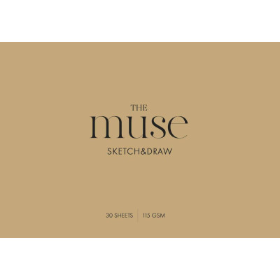 Скетчбук А4/30арк. "MUSE" /PB-GB-030-311/ КРАФТ обкл., склейка гор., 115г/м2 (9/54)