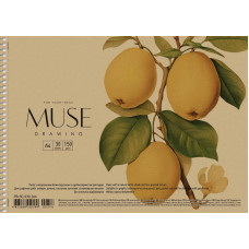 Альбом для малювання "MUSE" А4/30арк./PB-SC-030-346/ 150г/м2, крафт (6/36)