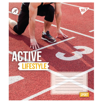 Зошит уч. "YES" 48арк.# /767712/ "Active lifestyle" (10/200)