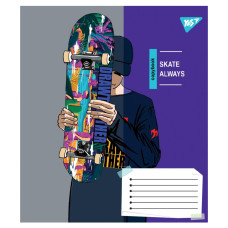 Зошит уч. "YES" 48арк.# /767814/ "Skate is always" (10/200)