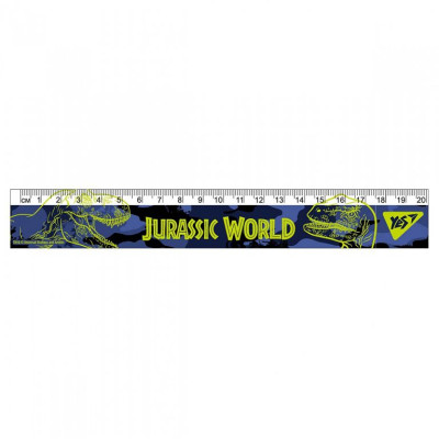 Лінійка 20см пл. "YES" /370583/ "Jurassic World" (1/20/100)