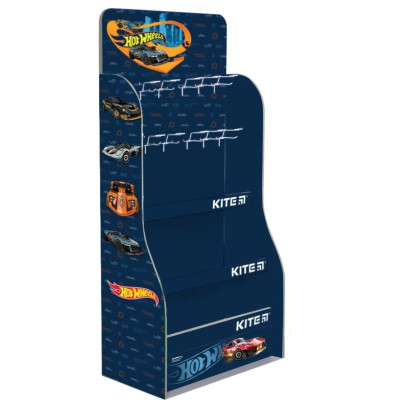 Дисплей для канцтоварів "Kite" /73676/ картонний Hot Wheels 2025, 168х63х35 см