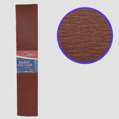 Гофропапір 110%, 20г/м2 JO /KR110-8043/ 50*200см, Коричневий (10/200)