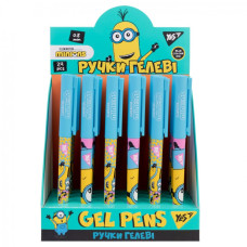 Ручка гелева "YES" /412145/ "Minions: OOPS!" 0,5 мм, синя (24/864)