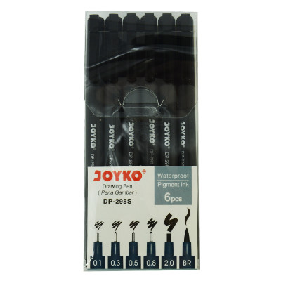 Набір рапідогріфів "Joyko" /DP-298S/ (0,1;0,3;0,5;0,8;2,0;BR) 6шт/наб (1/24/288)