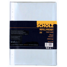 Файл прозорий А4+ 40мкм. "SCHOLZ" /5010/ 100шт  (20)
