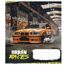 Зошит уч. "Школярик" 48арк.== /3439L/ "Time the urban races" ВД-лак (хлопчик) (10/100)