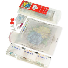 STOCK Алмазна мозаїка "Ідейка" /AMC7688/ "Витончені тюльпани" рулон 30*30см