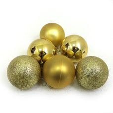 Набір новорічних кульок "JO" /DSCN0570-G-6/ "GOLD" 6см,/6шт, (1/115) Набір новорічних кульок "JO" /DSCN0570-G-6/ "GOLD" 6см,/6шт, (1/115)