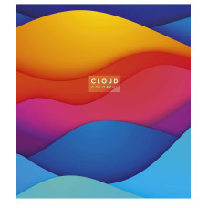 Зошит уч. "Genius" 48арк.== /3161L/ "Cloud colorful" УФ-лак (нейт) (10/100)