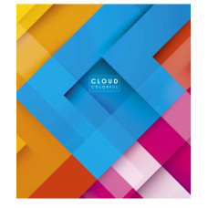 Зошит уч. "Genius" 48арк.== /3161L/ "Cloud colorful" УФ-лак (нейт) (10/100)