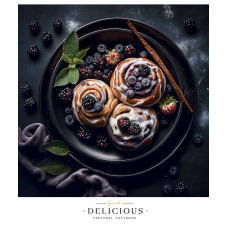 Зошит уч. "Школярик" 96арк.== /3367L/ "Delicious desserts" УФ-лак (дівчинка) (5/50)